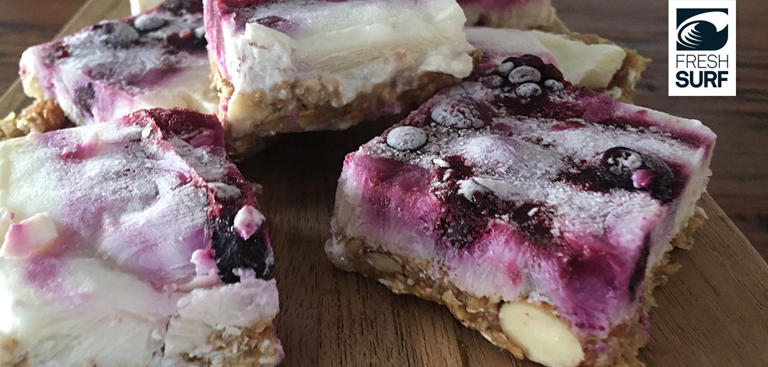 Frozen Yoghurt Berry Bars